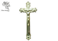 Süs İsa Çapraz Cenaze Çarmıha Boyut 44.8 × 20.8 cm, Altın Plastik Taban Çapraz